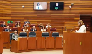 Pleno de las cortes en CyL. Miriam Chacón ICAL