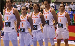Silvia y Vilaró, en un partido de la Selección / FOTO FEB.