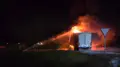 Arde un camión en la rotonda de Buenos Aires