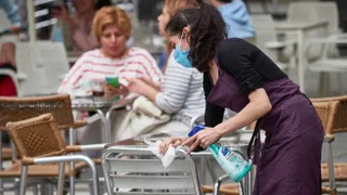 terrazas coronavirus desinfección Europa Press