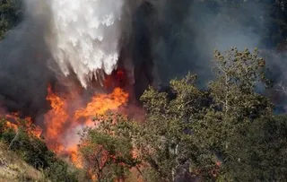 Imagen del incendio de Jarilla | @DGobExtremadura