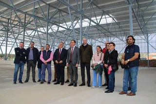Obras de la nueva Ciudad Deportiva Lazarillo