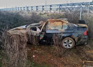 El vehículo accidentado. | ICAL