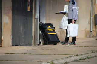 Registros en otra vivienda de Ciudad Rodrigo con motivo de la investigación de la muerte de Álvaro Pérez. Foto Salamanca24horas.com Andrea M
