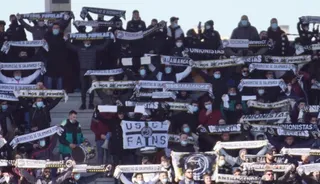 Aficionados de Unionistas ante el Talavera | FOTO SALAMANCA24HORAS.COM