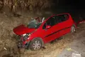 Uno de los vehículos implicados en el fuerte impacto