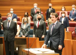 Toma de posesión de Alfonso Fernández Mañueco como presidente de la Junta de Castilla y León. ICAL