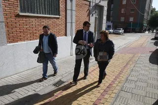Visita del alcalde al barrio San José