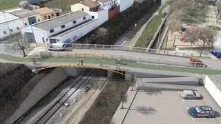 Puente ferrocarril calle San Ildefonso 1