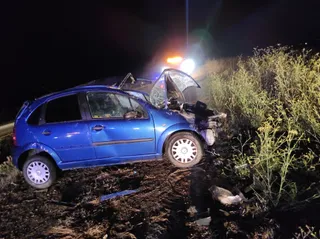 Accidente entre Villares de la Reina y San Cristóbal de la Cuesta. Foto de archivo.