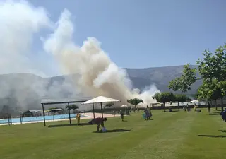Incendio piscinas de Béjar