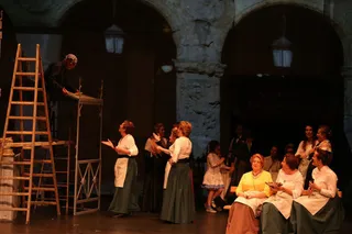 Estreno de la zarzuela 'Salamanca o la singular verbena del Paseo de la Estación'