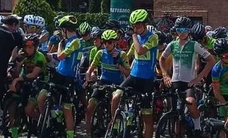 Cadetes de la Escuela de Ciclismo Salmantina