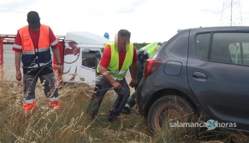 Accidente en la N-620 junto al polígono de Puerto Seco