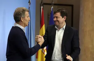 Feijóo y Mañueco en Oviedo - ICAL