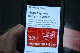 Abono de transporte público en Madrid 
