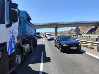Obras en la A66 a la llegada de la rotonda de Buenos Aires (3)