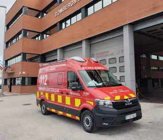 Ambulancia Navarra. Foto EP.
