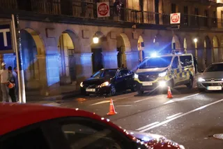 Policía Local en Gran Vía. Foto S24H