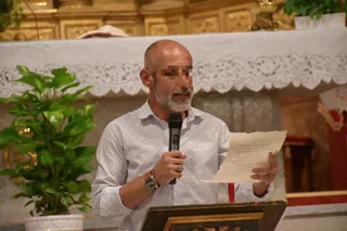 El párroco A.R.M. (Asociación de Vecinos Santiago Apostol de Don Benito)