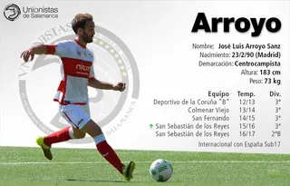 Unionistas incorpora al centrocampista Arroyo
