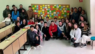 Estudiantes de 4º curso de los grados de Economía y de Administración y Dirección de Empresas de la USAL. Foto USAL