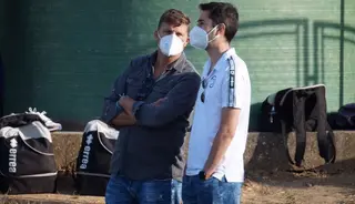 Toni García, junto al expresidente Javier Tejedor / FOTO SALAMANCA24HORAS.COM