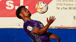Janko controla un balón / FOTO: Real Valladolid.