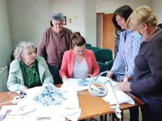 Virginia Barcones visita Villoruela