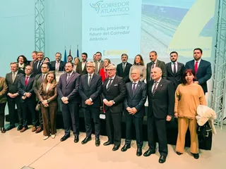 La consejera de Movilidad y Transformación Digital, María González Corral, asiste al acto de presentación del Comisionado para el Corredor Atlántico.