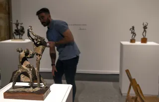 David Arranz | Presentación de la exposición Bailar los trazos', del artista Venancio Blanco, en la Sala de Santo Domingo