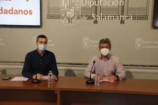 Manuel Hernández y Jesús de San Antonio, presentan las mociones que el Grupo Ciudadanos Salamanca llevará al Pleno Provincial del día 25 de febrero