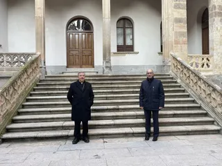 Javier Iglesias y José Luis Retana en la Diputación de Salamanca