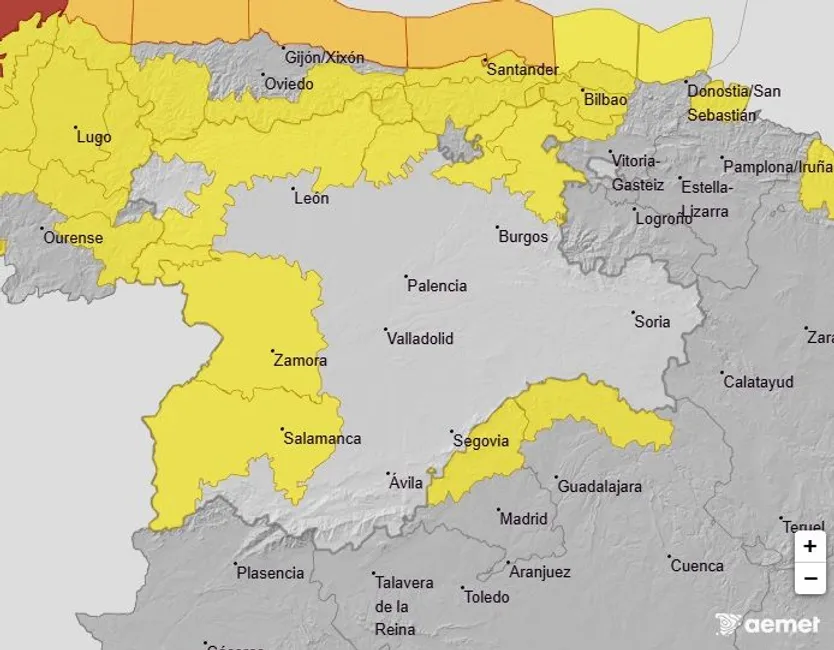 Aviso amarillo por rachas de viento en la provincia de Salamanca