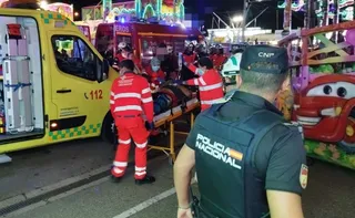 Accidente en el recinto ferial de La Aldehuela