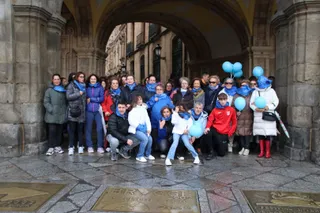 Caminata solidaria por la Diabetes salida de la Plaza Mayor. Foto de archivo