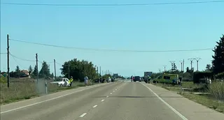 Colisión en la carretera de Zamora