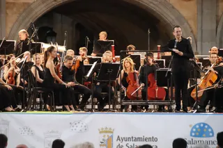 Concierto de la Orquesta sinfónica de Castilla y León. Foto de archivo