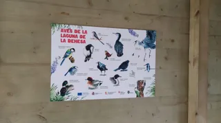 Señaletica Observatorio de aves de la Laguna de Alba de Tormes