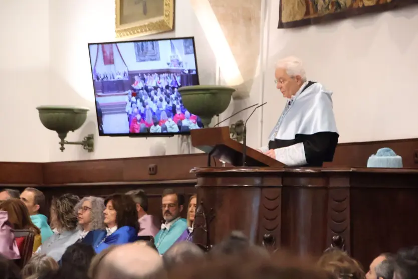 Llegada de S.M el Rey Felipe VI al paraninfo de la Universidad de Salamanca e Investidura de Sergio Mattarella como doctor ‘honoris causa’ de la USAL