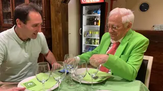 El Padre Ángel con Juan Carlos Martín