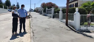 Obras de acerado del Camino de Carbajosa