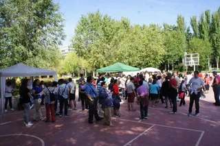 Decenas de discapacitados se reúnen en el parque de los Jesuitas