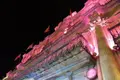 La Plaza Mayor de Salamanca iluminada de morado en contra de la violencia de género en una imagen de archivo