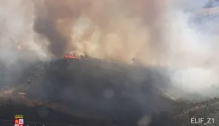 Incendio entre Zamora y Portugal. Foto Z24H