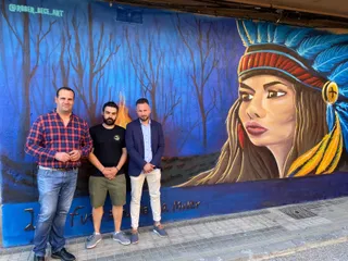 La fuerza de la mujer, mural obra de Rober Bece en Santa Marta de Tormes. Foto Ayto. Santa Marta de Tormes