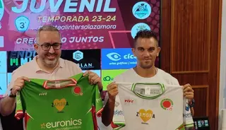 Chema Sánchez, en su presentación con el Intersala Zamora