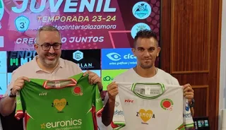 Chema Sánchez, en su presentación con el Intersala Zamora