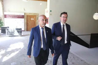 Óscar González Benito, director-gerente, y Luis Rodríguez Domínguez, subdirector de la Fundación General de la Universidad de Salamanca