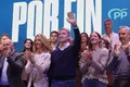 Feijóo durante el acto en el CAEM.